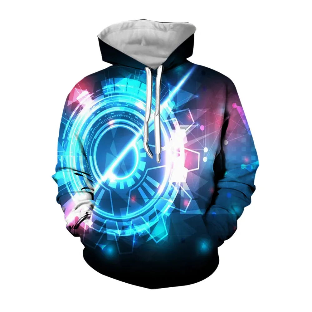 Jumeast 3D Cyberpunk Hoodies For Men Futuristic Clothes Hooded Sweatshirts Fashion Hoodie Mens Flipper Zero Hacker Clothing Tops