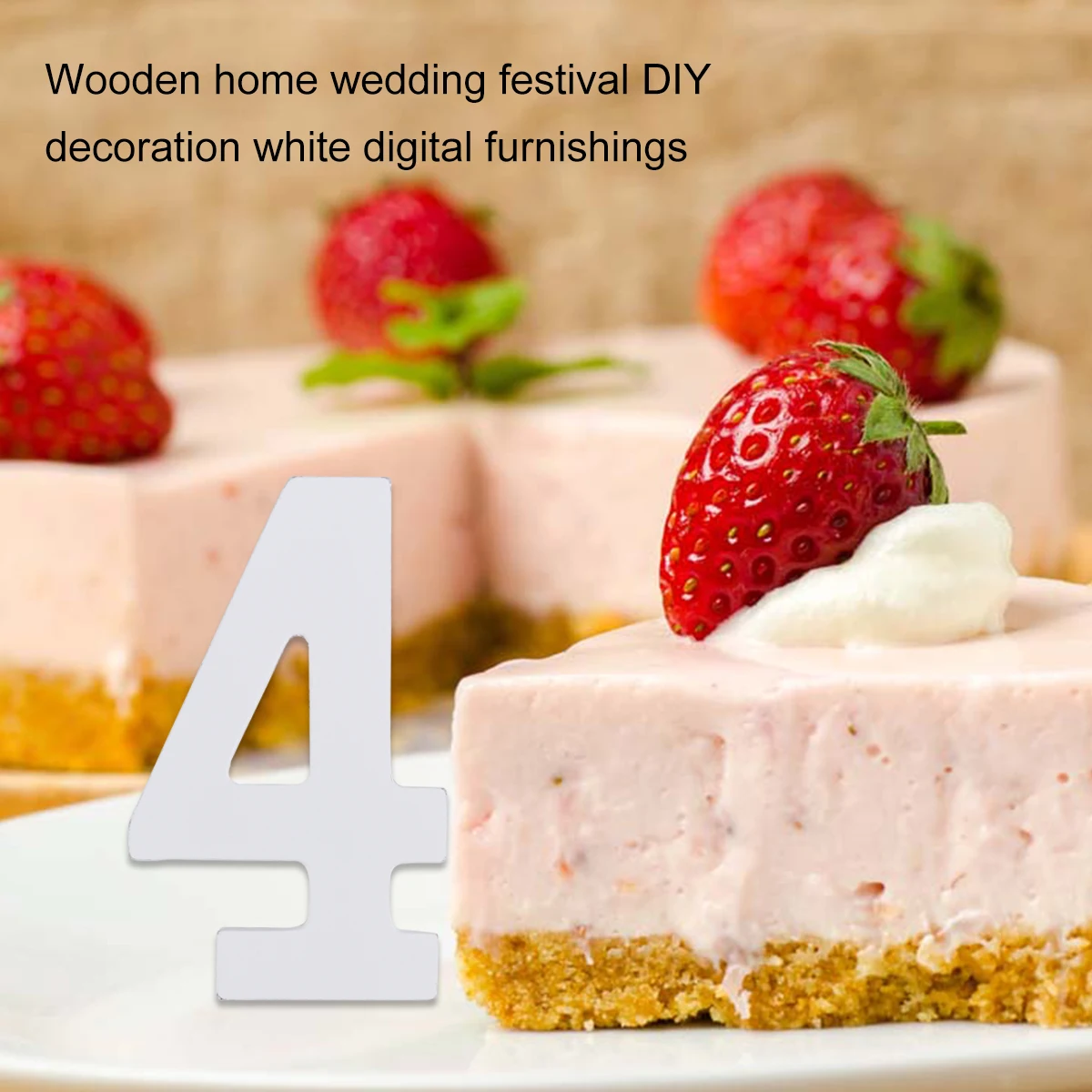 

Diy Wooden Numbers 8Cm White Wedding Birthday Decoration Table Seat Cards Photo Props Anniversary Baby Shower Event