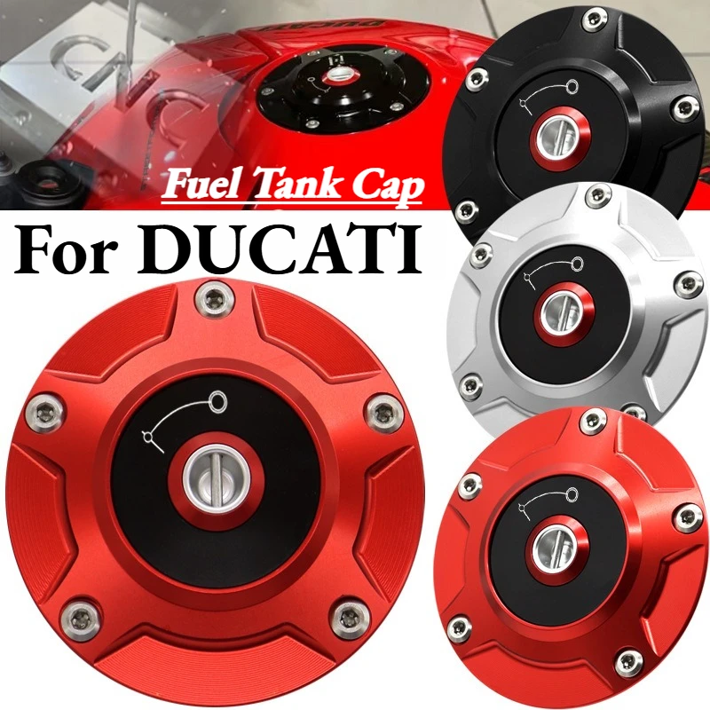 For DUCATI Streetfighter V4/V4S/SP Panigale V2 V4 V4S 899 959 1199 1299 Motorcycle Fuel Tank Cap With Key Airbox Cover Aluminum