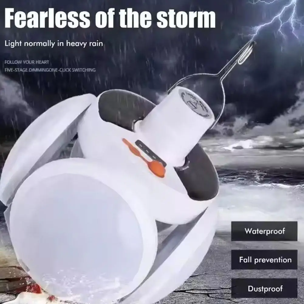 Camping Led lumière de secours solaire Rechargeable Portable Camping lumières en plein air randonnée d'urgence barbecue R5x9