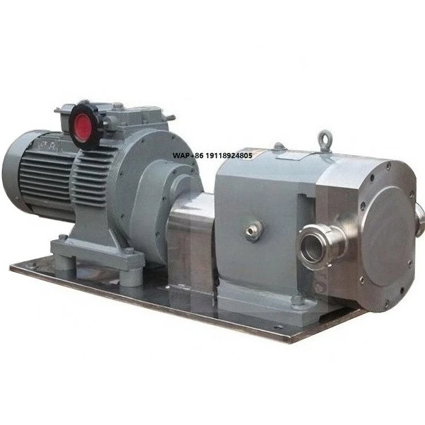 10HP 7.5KW ZB3A-78 Stainless Steel SS304 Tri Lobe Rotor Lobe Pump with Transferring High Viscosity Liquid