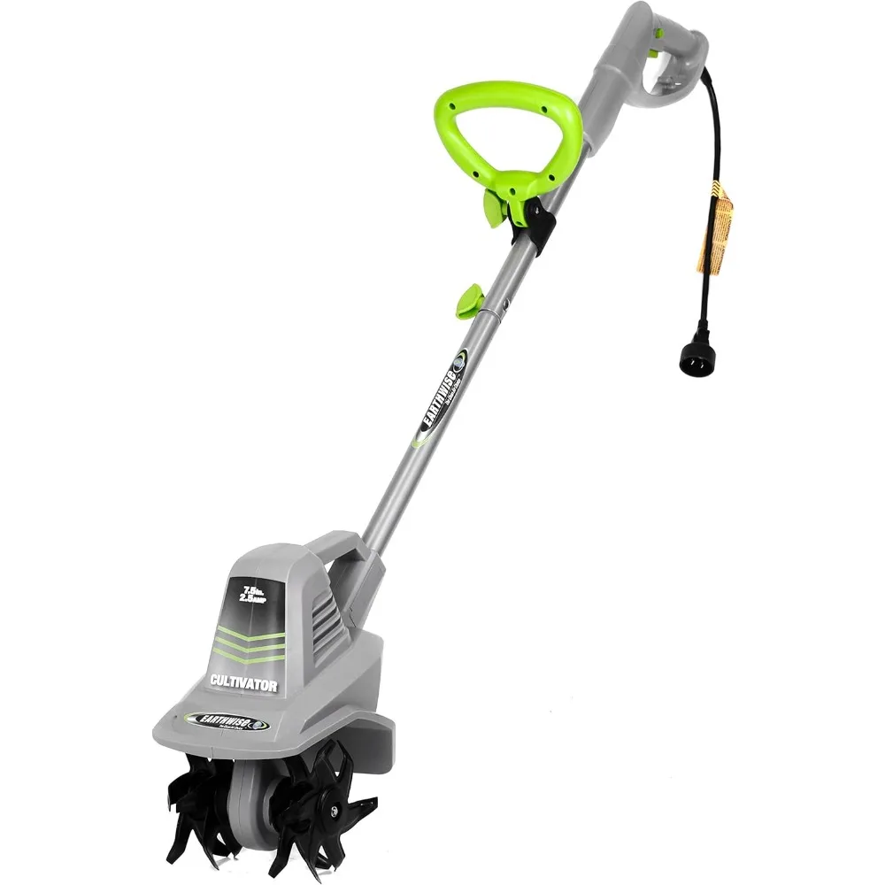 7.5-Inch 2.5-Amp Corded Electric Tiller/Cultivator, 7.5-Inch, 2.5-Amp Corded, Grey