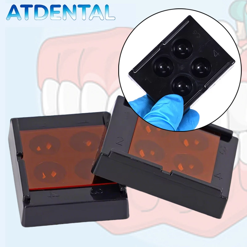 Dental Shade Storage Box Veneer Composite Resin Light Case Membrane Teeth Patch Retainer Holder