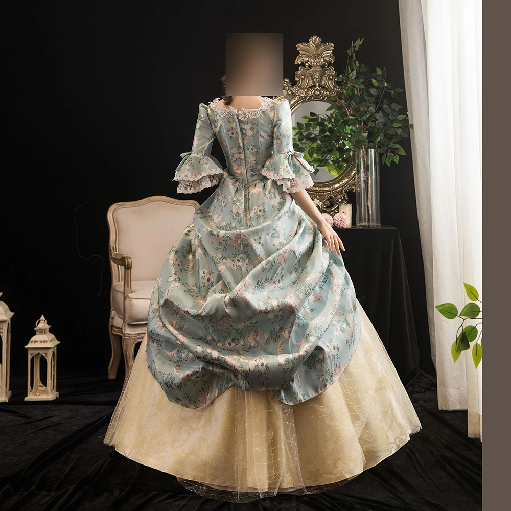 Customized High End Ball Gown Women Medieval Court Dresses Birthday Princess Renaissance Marie Party Gowns Vestido De Noche