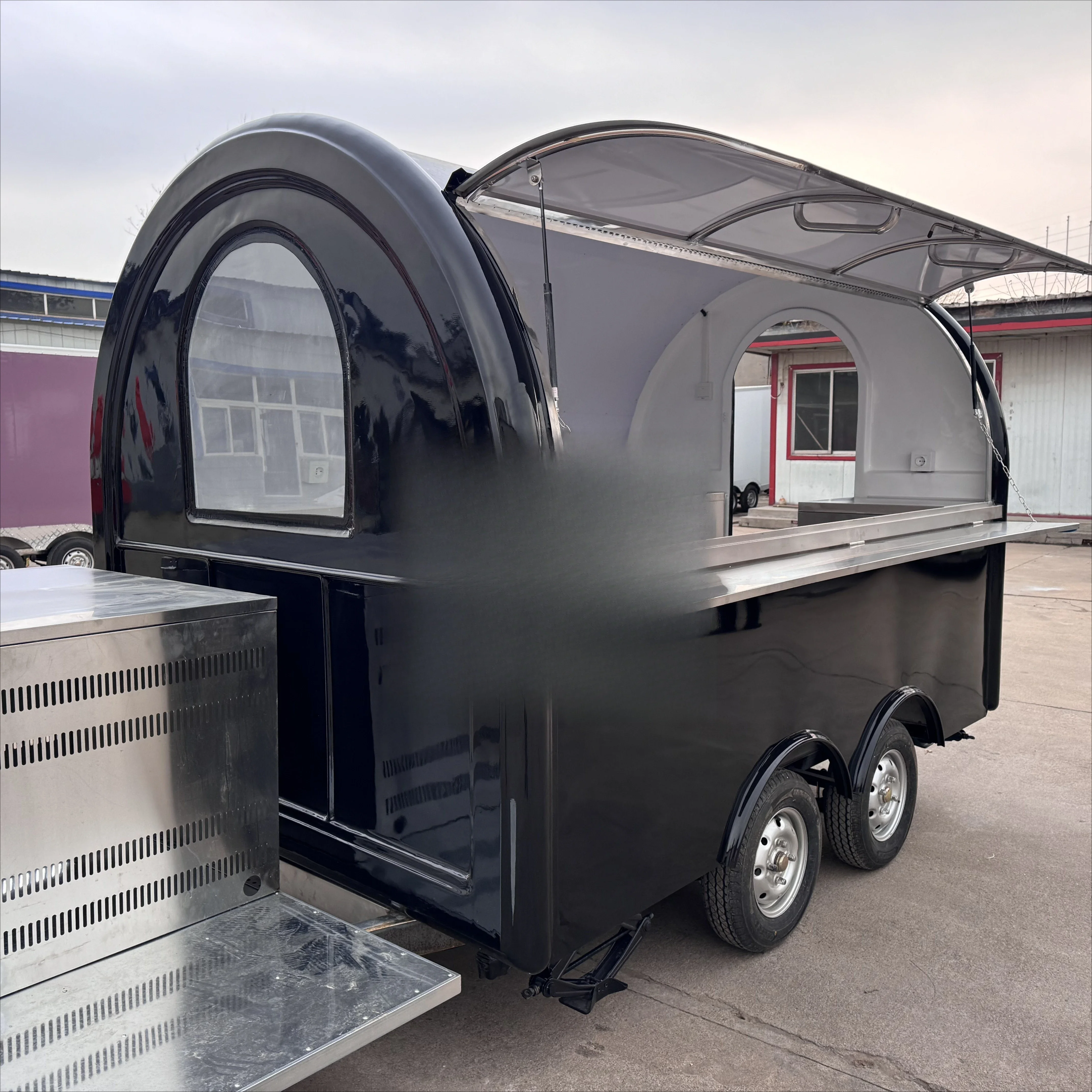 Stable Balance Structure Food Service Trolley Prevent Tilt While Moving For Outdoor Camping Group Catering Activity Use
