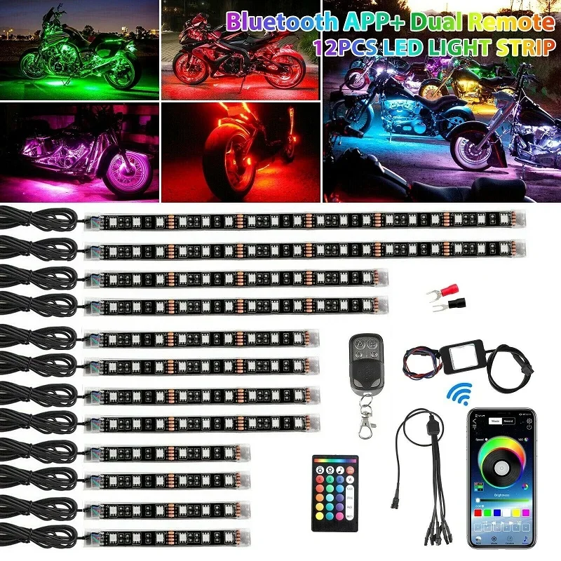 

12X мотоциклетная RGB фотовспышка, водонепроницаемая фотовспышка, фотовспышка с приложением/пультом дистанционного управления