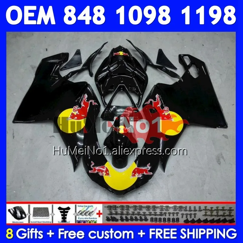 

Injection For DUCATI 848 1098 1198 S R 07 08 09 10 11 12 300No.22 848S 1198S 2007 2008 2009 2010 2011 2012 Yellow red Fairing