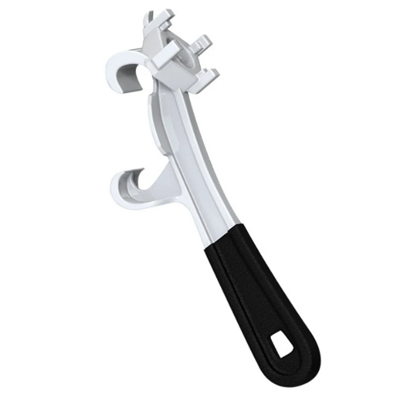 

3 In 1 Aluminum Bucket Opener 5 Gallon Pail Opener Silver Buckets Lid Wrench Metal Can Opener Lid Remover Tool for Dropship