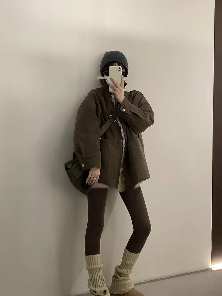 

Warm Goose down Jaet Women's Winter Coat 90% White Goose down Filling Casual Sle Thiened Cotton Fabric Comfortable Quali