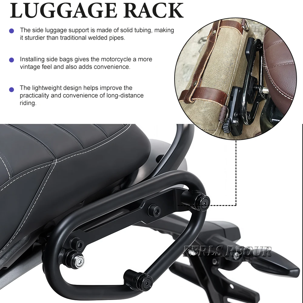 Side luggage rack/luggage support for Scrambler 400X 2024 2025 Speed ​​400 2024 Speed400 2025 motorcycles