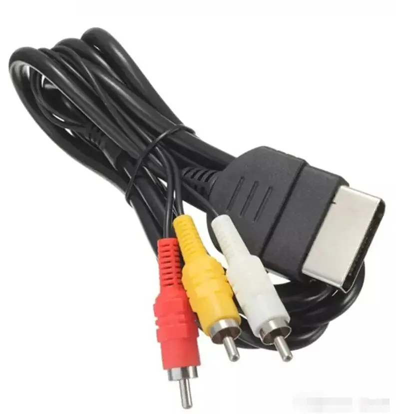 

Replacement 6FT Audio Video Composite Cable AV 3 RCA Wire Cord For Xbox Original Classic