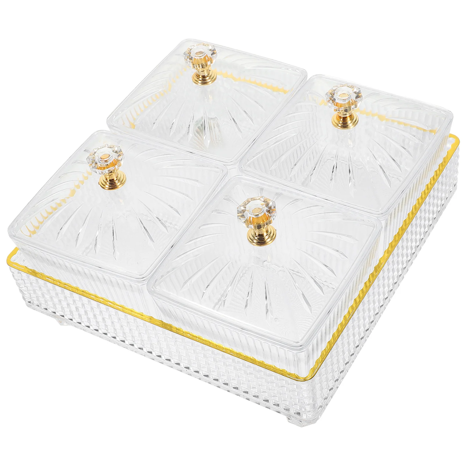 

1 Set Snack Dish Premium Food Serving Tray Fruit Dessert Plate Creative Dry Fruit Holder Kitchen Bowl Utility Serving