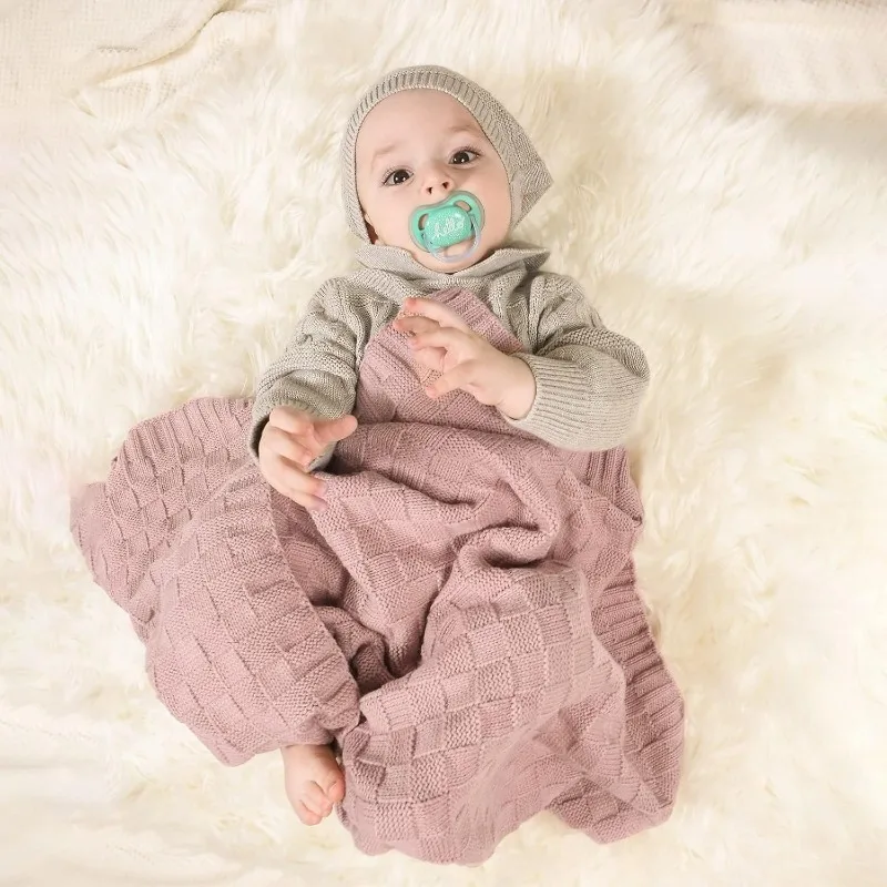 بطانية أطفال متماسكة مقاس 40 بوصة × 30 بوصة - قماط استقبال ناعم متجدد الهواء لحديثي الولادة والرضع، قابلة للتنفس. كوفورثرية بيبيليا نوفروحليان #1