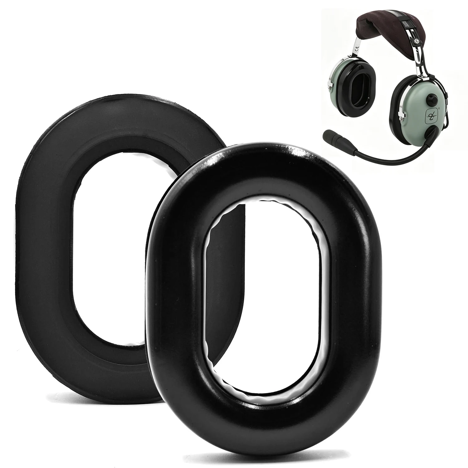 

Replacement Gel Ear Pads Compatible with David Clark H10-60 H10-20 H10-76 Series Rugged Faro ASA Avcomm Headset