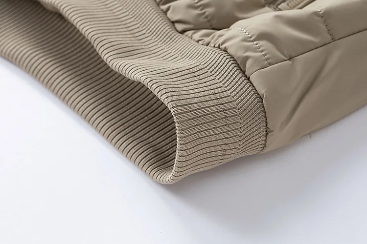 Men Black Khaki Green Solid Color Simple Basic Casual Trendy Daily Zipper Parkas Winter New Fashion American Style Male Coats