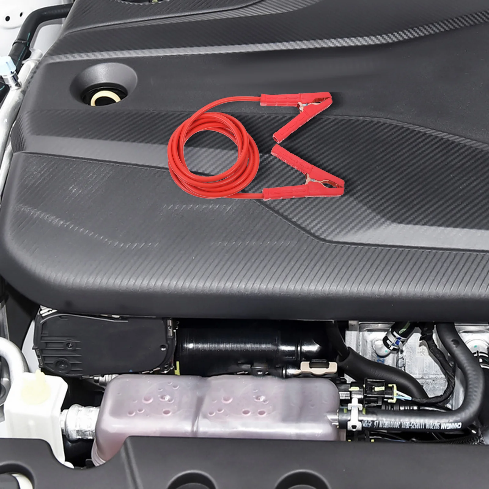 

2Pcs Heavy Duty Automotive Booster Cables Portable Jumper Clamps Quick Connect Emergency for Car Suv