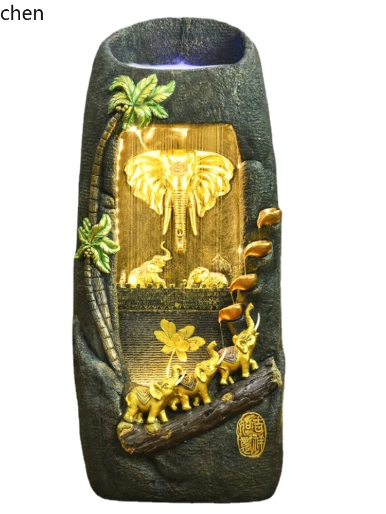 YFY Neo Chinese Style Ornaments Bath Curtain Fortune Landing Living Room Hallway