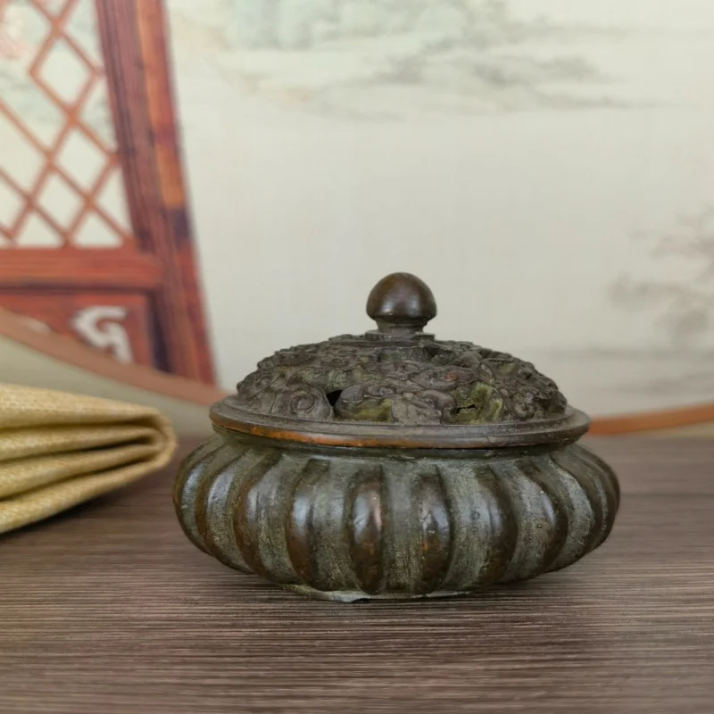 Retro Incense Burner Home Xiangyun Pumpkin Incense Burner Ornaments Incense Burner Incense Coil Burner Incense Burner Ornaments