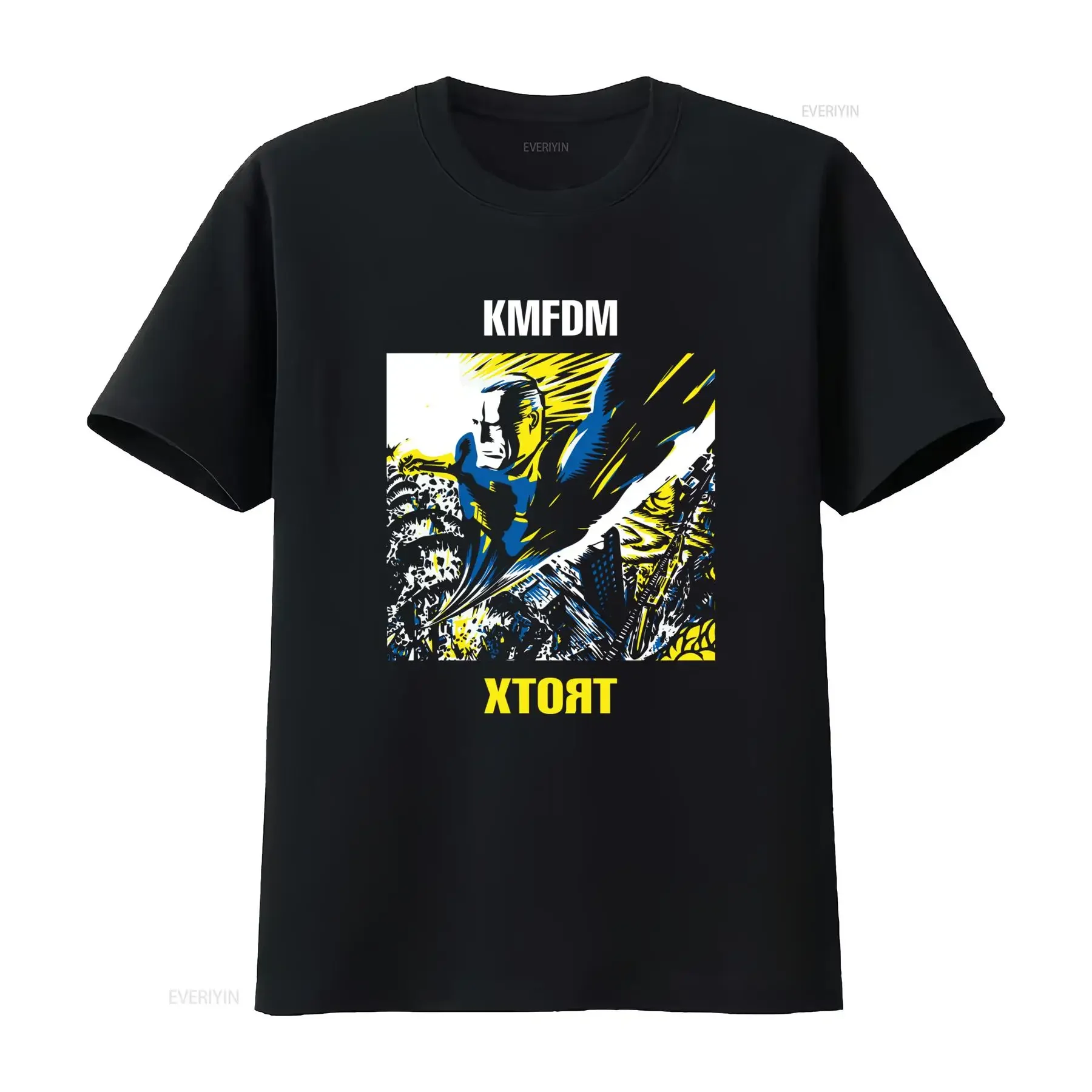 KMFDM Band 1996 Extort T Shirt Cotton Black All Sizes Perfect for Fans vintage Washed Top For Everyday Wear Stylish Unisex
