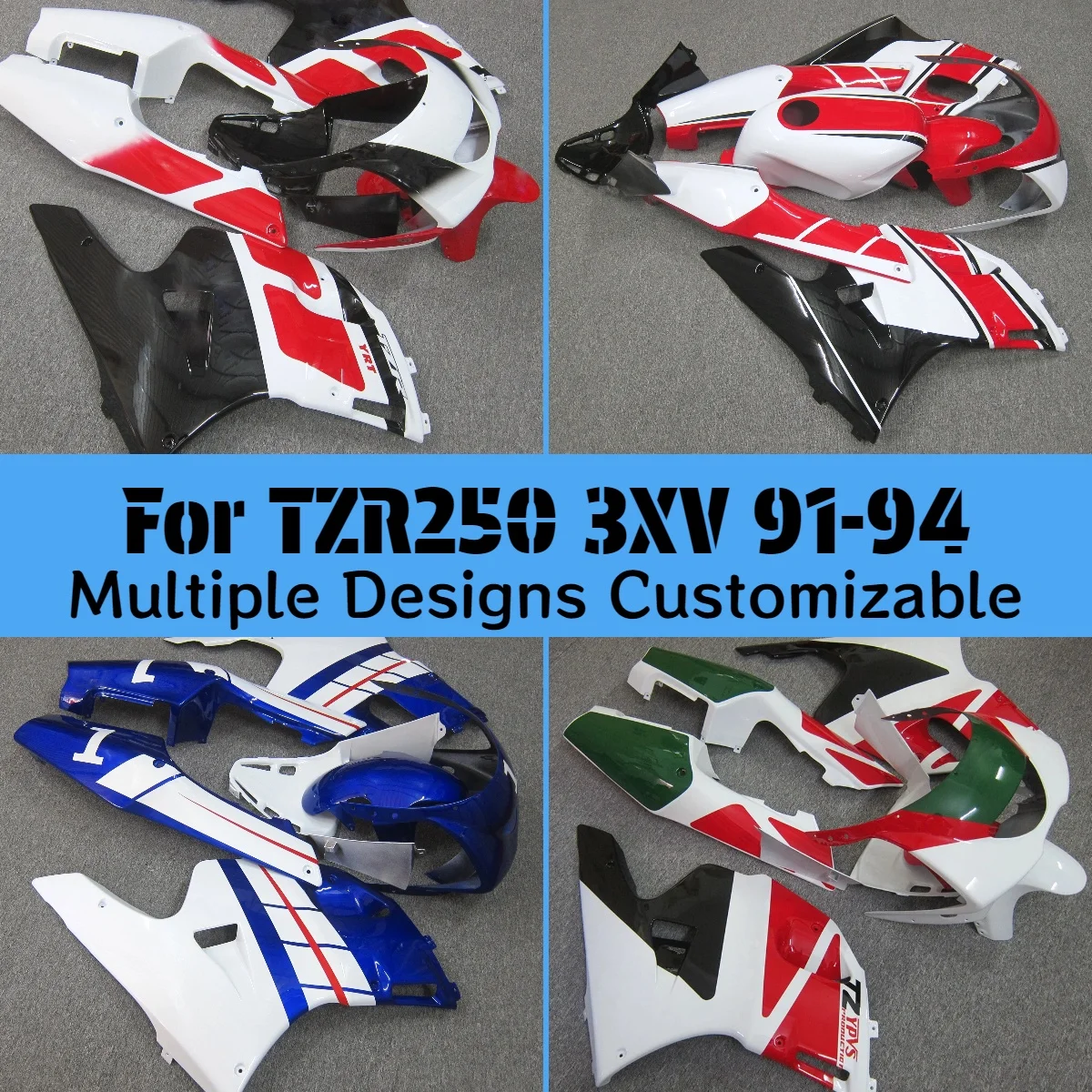 

Комплект обтекателей из ABS-пластика для YAMAHA TZR250 3XV 1991-1994, полный комплект облицовки мотоцикла TZR 250 91-94