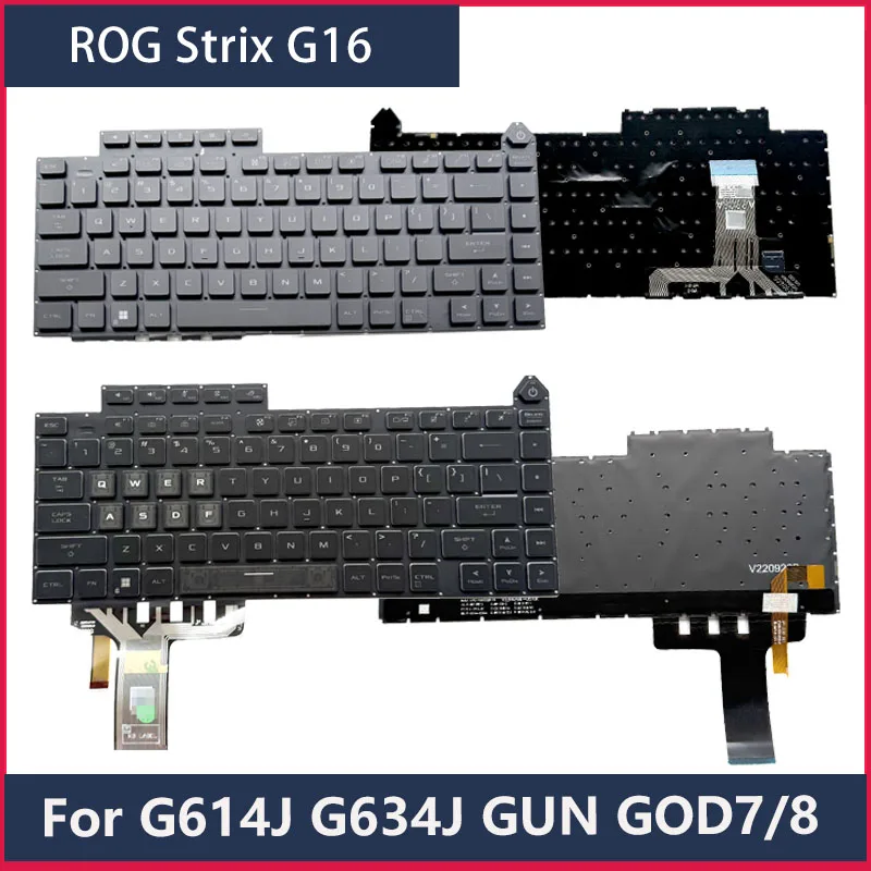 For Rog Strix Scar G16 G614J G634J 2023/2024 Edition Laptop Keyboard Keycaps and Key Holder Buttons