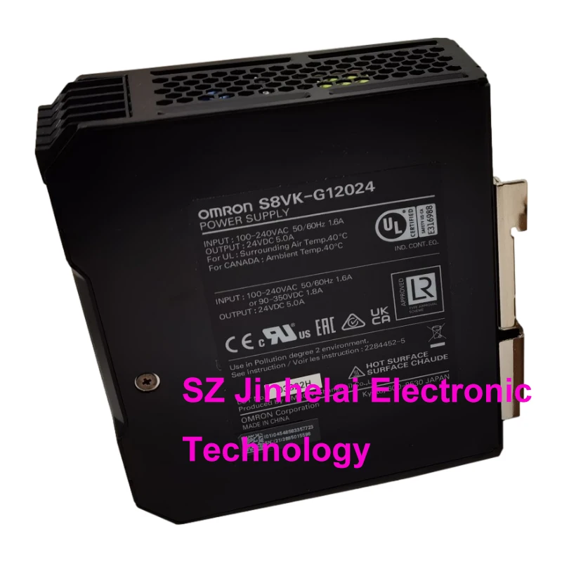 

New and Original Omron S8VK-G12024 S8VK-T12024 Power sufficient Durable 120W 24VDC 5.0A Guide Rail type Switching Power Supply