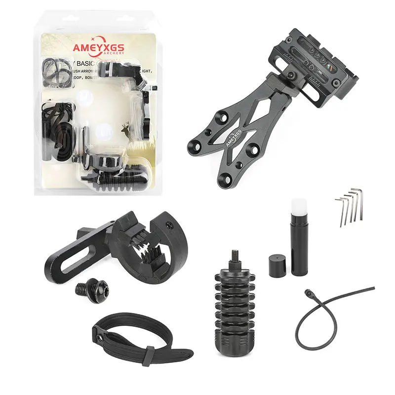Archery Compound Bow CNC Sight Brush Arrow Rest String Wax Shock Absorber Wristband D loop Rope Cable Peepsight Bow RH Acc