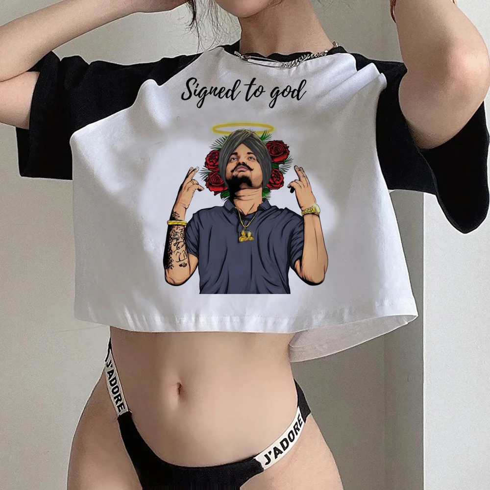 

Укороченный женский топ Sidhu Moosewala cyber y2k, уличная одежда в стиле 90-х, корейская мода, уличная одежда в стиле Харадзюку