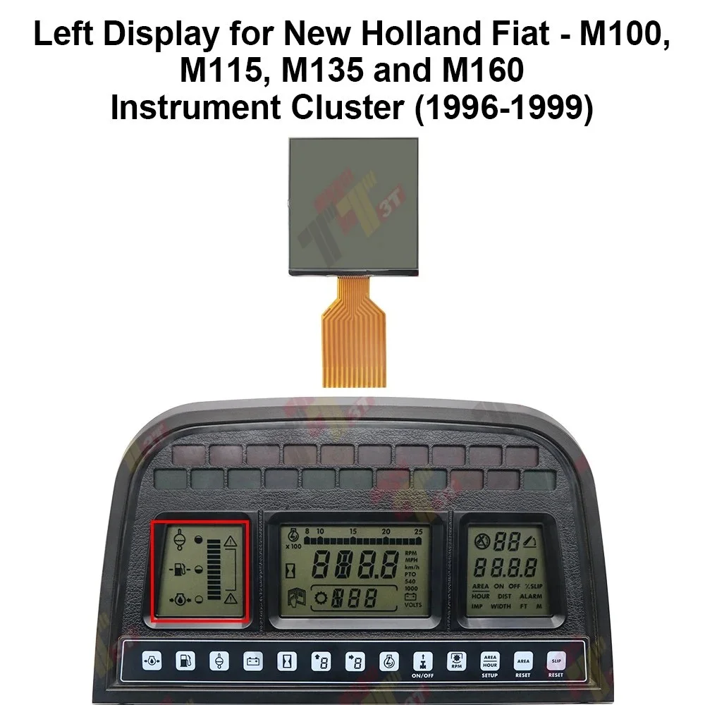 Dashboard LCD Left Display for New Holland / Ford, Fiat M-Series and Case IH MXM Dashboard