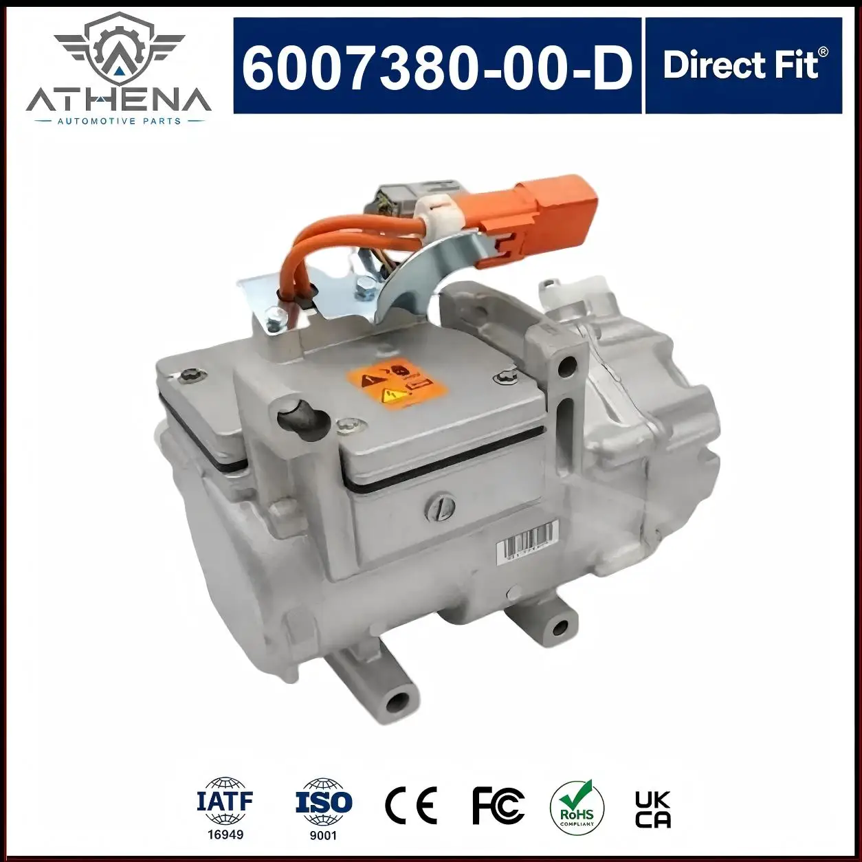 6007380-00-D Electric A/C Compressor Assembly For Tesla Model S 2012-2015 High Voltage HVAC Cooling System Replacement