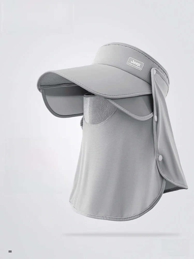 Outdoor UV Protection Hat Unisex Large Brim Sunshade Cap Anti-Uv Professional Summer Face Mask for Men And Women