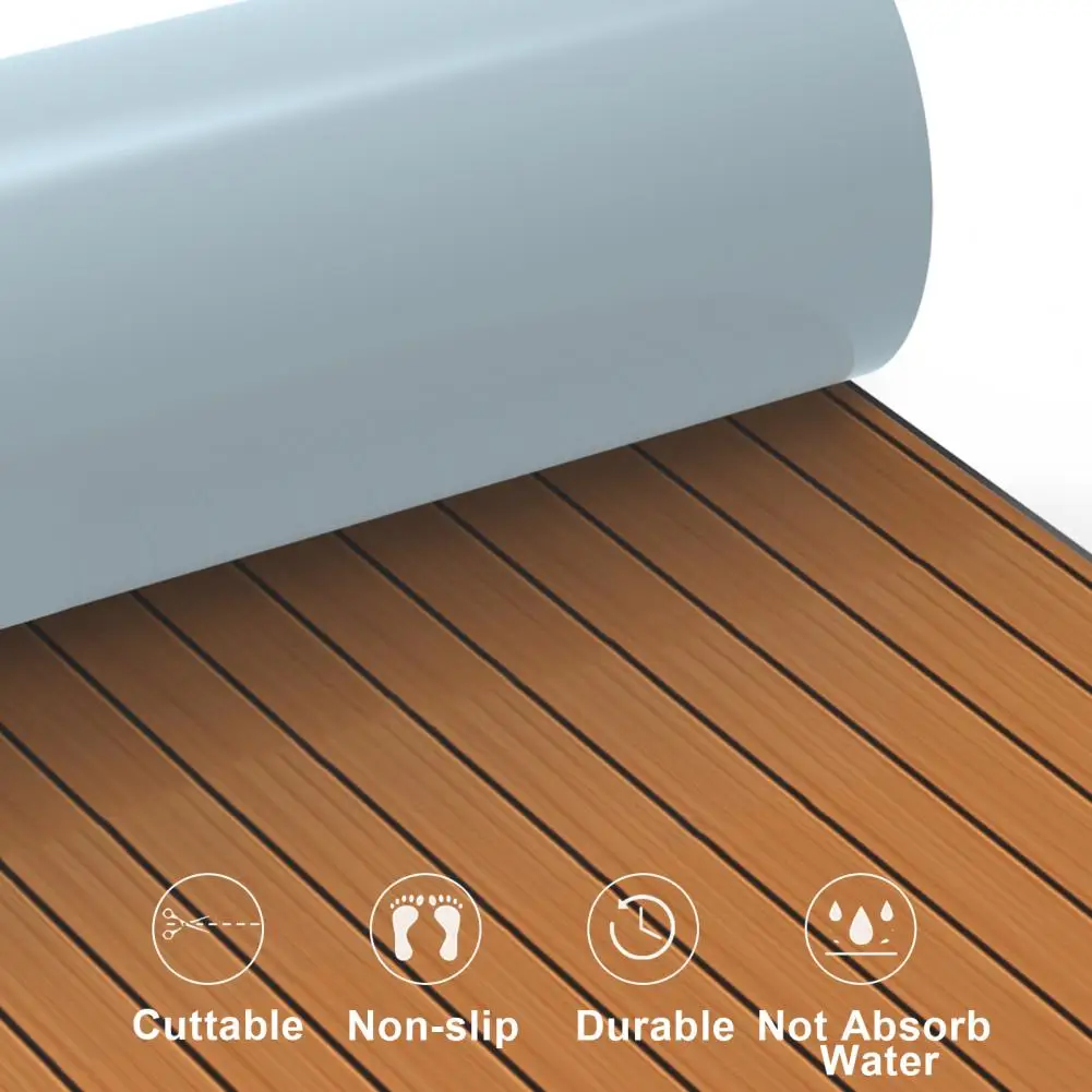 Flooring EVA Foam Boat Decking Faux Teak Marine Flooring Boat Mat Boat Carpet Sheet For Motorboat RV Yacht Swimming Pool Kayak