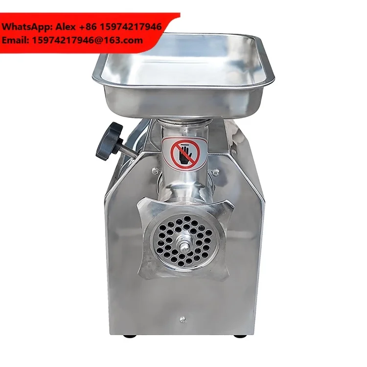 Professional Stainless Steel Automatic Heavy Duty Restaurant Industrial Electric Meat Grinder Sausage Mincer 360kg/h Capacity 1