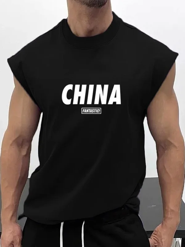 

Loose Fit Summer Muscle ow American Sle Fitn Sport Tank Top Svel Vest for Teenagers Breathable Moisture ng