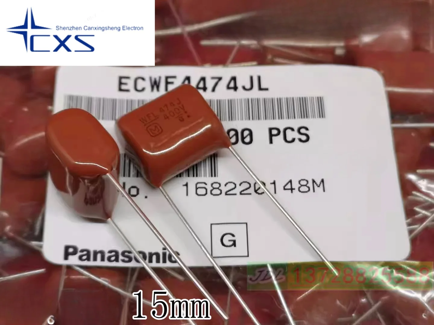 20PCS ECWF4474JL Panasonic CBB Capacitor 400V474J 5% 0.47UF 400V470NJ Pitch: 15mm