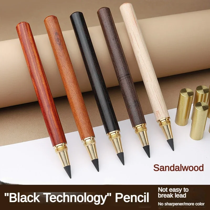 Wooden Unlimited Writing Pencil HB No Ink Eternal Drawing Infinity Pen Drawing Art Painting School Office Supplies Stationery