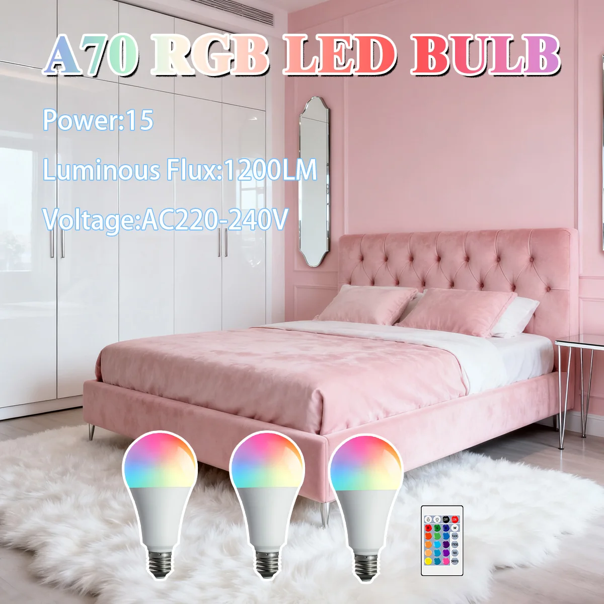 1-10 قطعة RGB E27 مصباح ليد لمبة 220 فولت 24 IR التحكم عن بعد اللون تغيير متعدد الألوان مصباح الأضواء لغرفة المعيشة حفلة المنزل