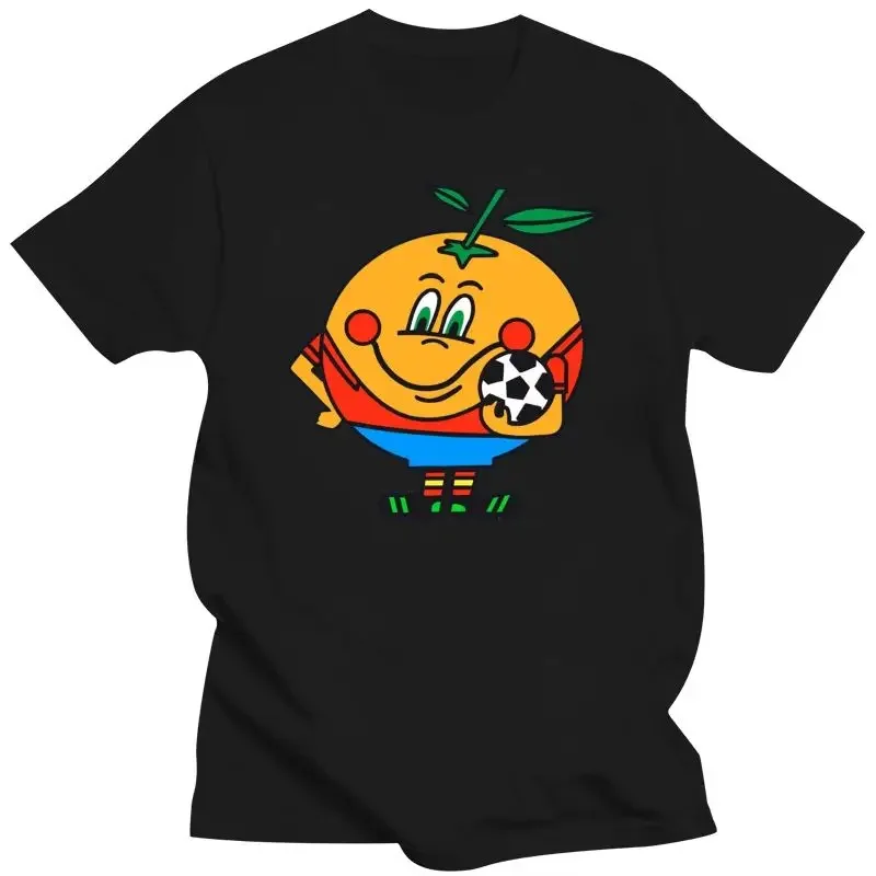 New fashion heavyweight vintage Summer Cartoon Round Collar streetwea Logo Naranjito España 82 Retro Custom Printed Tee Shirt