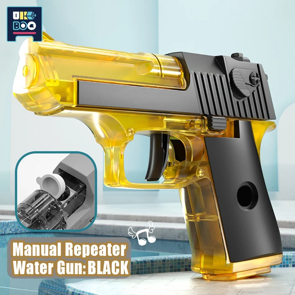 Eagle Of The Glock Desert Manual Water Gun Outdoor Portable Summer Beach Shooting Pistol Fight Toys for Children Boys Game Adult