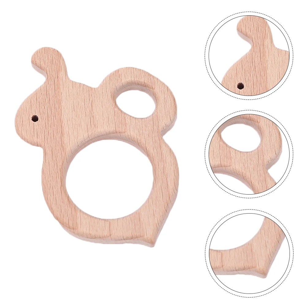 2 pçs em forma de abelha dentição de madeira natural bétula bebê molar mordedores, eco-friendly infantil dentição colar para chá de bebê