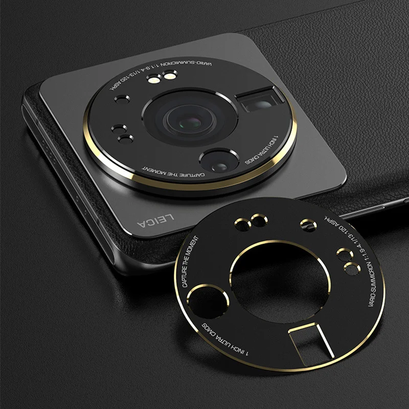 2PCS Camera Lens Cover Case For Xiaomi Mi 12 S 12S Ultra Case Screen Protector Back Lens Cover For Xiaomi 12S Ultra Metal Ring