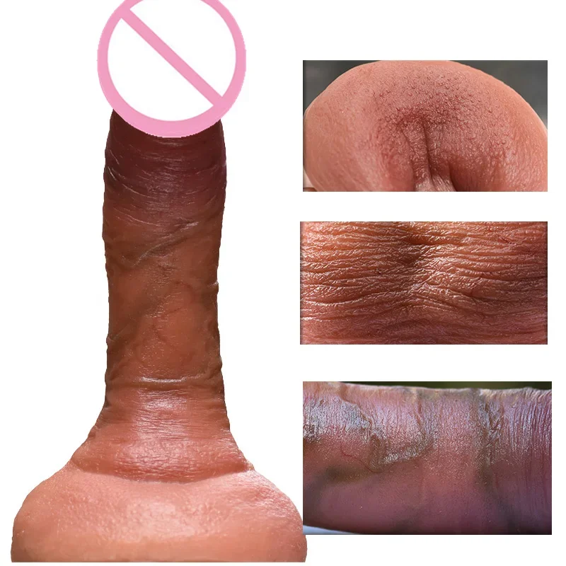 

Dildo Realistic Huge Testis Soft Silicone Penis G Spot Stimulate Skin Feeling Big Dick Suction Cup Females Masturbation Sex Toy