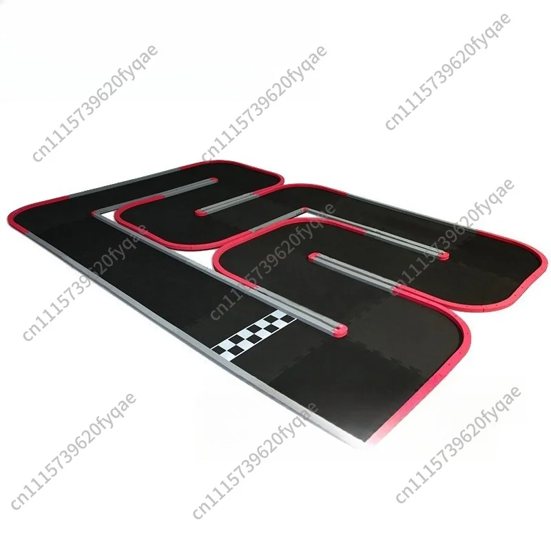 Parent-child interactive game toy four-wheel drive track RC remote control car track 6 flat