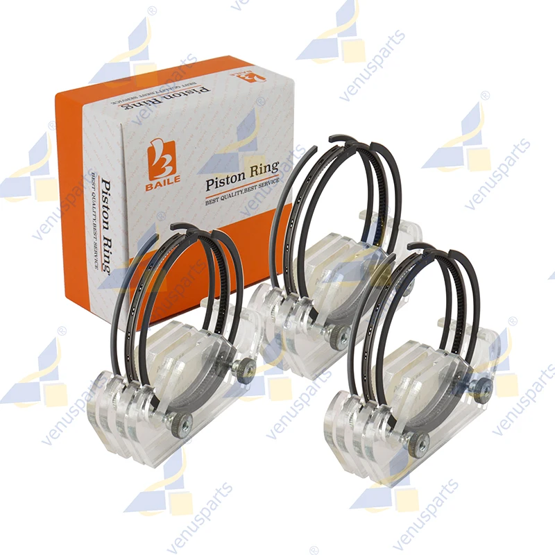 3T75 Piston Ring For Yanmar 3 Cylinders Engine STD 75*2+2+4 Overhaul Rebuild Kit