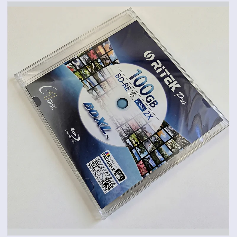 

Blue Ray Disc BDRE Rewritable BD-RE XL 2X 100GB 720MIN Bluray BDXL BDR 100gb 1PC