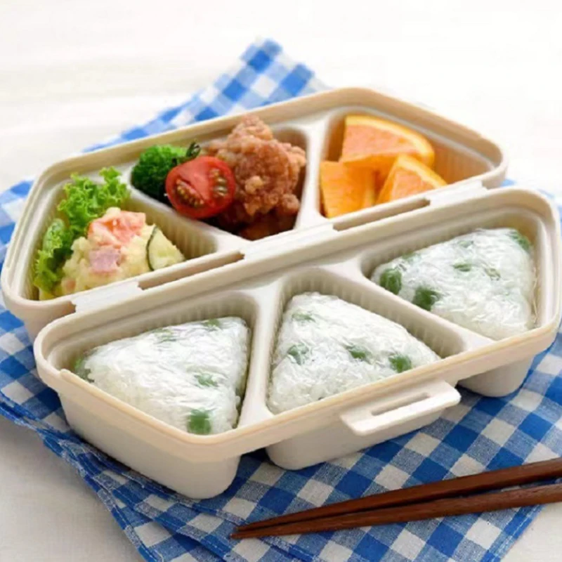 Trilater Form For Rice Sushi Mould Sushi Bento Box Folding Portable Originality Kitchen Supply Party For Kids Making Kit