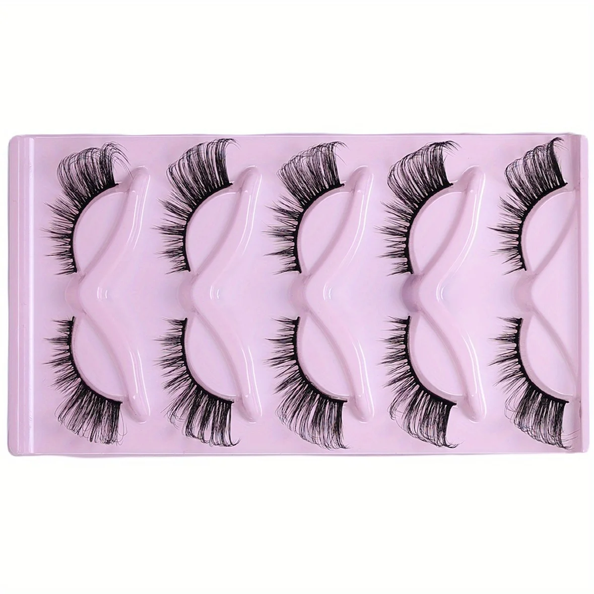 45 paia/9 pacchi ciglia per occhi di gatto ciglia lunghe effetto occhio di gatto ciglia sottili estremità dell'occhio striscia allungata ciglia finte spesse