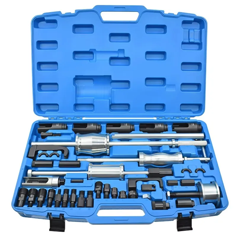 

40-Piece Auto Truck Diesel Injector Puller Extractor Set Slide Hammer Tool for Diesel Engines Tire Repair Tools Fit