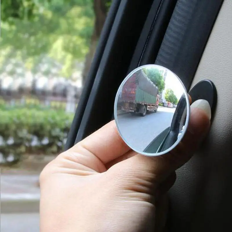 HD 360 Degree Wide Angle Adjustable Car Rear View Convex Mirror Auto Rearview Mirror Vehicle Blind Spot Rimless Mirrors