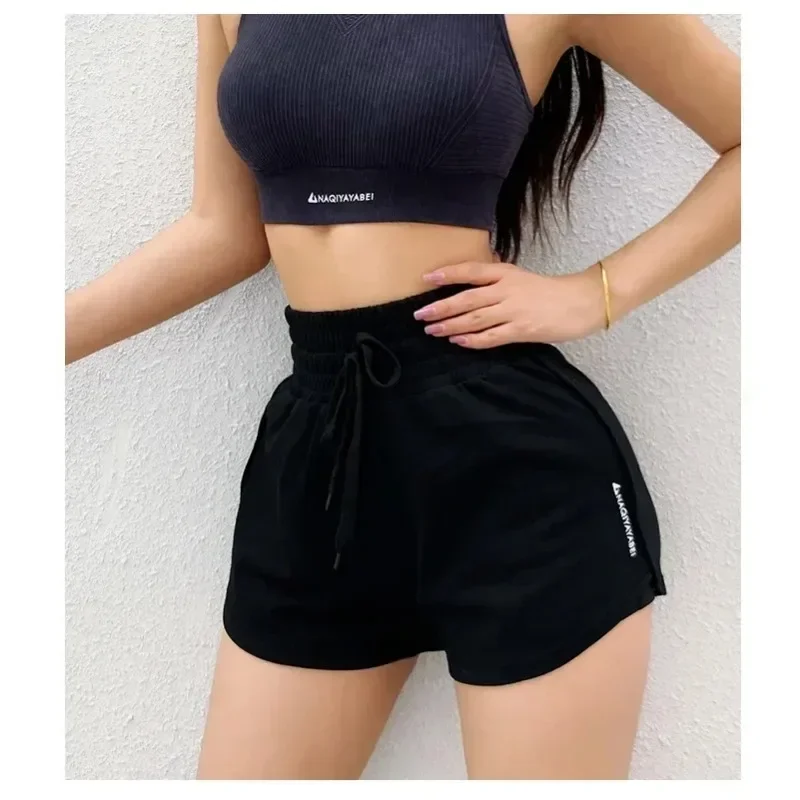 

Summer Loose Sport Shorts Women Gym Running Shorts High Waist Hip Liftting Quick Drying and Breathable Dancing Yoga Casul Shorts